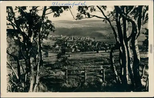 Ansichtskarte Oberwiesenthal Blick auf die Stadt 1955