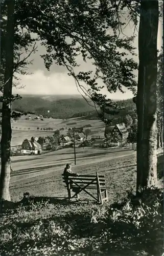 Ansichtskarte Rehefeld-Altenberg (Erzgebirge) Oberdorf mit Schule 1964