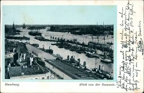 Ansichtskarte Hamburg Hafen 1905