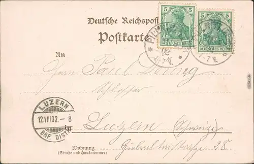 Ansichtskarte Pillnitz Meixmühle Künstlerkarte 1902