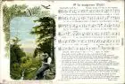 Ansichtskarte  Liedansichtskarte "O du maigriener Wald" 1907