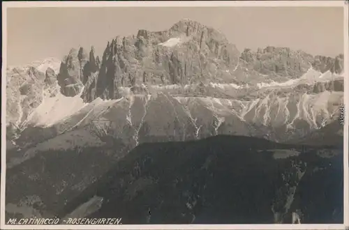 Ansichtskarte Campitello di Fassa Rosengartengruppe (Catinaccio) 1932 