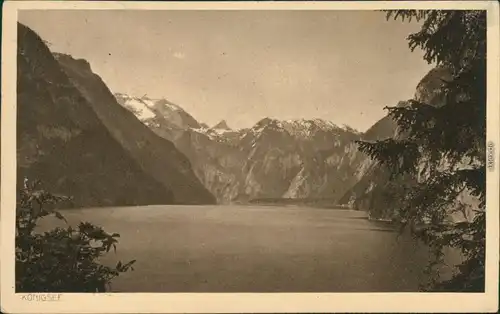 Ansichtskarte Berchtesgaden Königsee mit Malerwinkel 1928 