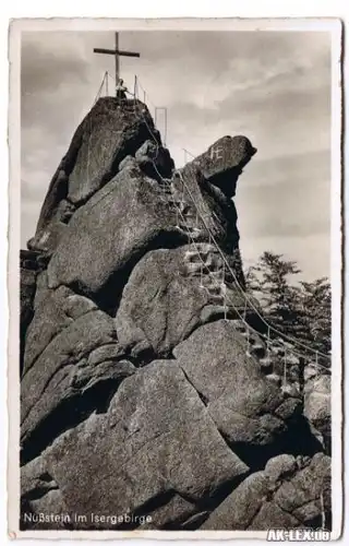 Postcard Haindorf Hejnice Nußstein im Isergebirge 1940