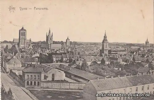 Ypern Westflandern Belgien Ypres Panorama