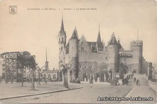 Postkaart Antwerpen Anvers Schloss am Schelde-Ufer 1915