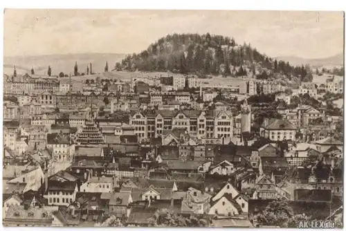 AK Pößneck Panorama ca 1925 Saale-Orla-Kreis