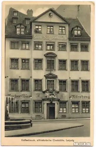 Leipzig Kaffeebaum, althistorische Gaststätte, Leipzig 1955