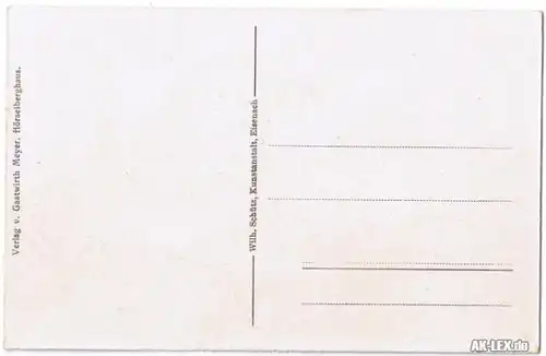 Hörselberg 2 Bild Venushöhle Hörselberghaus 1920  gel. Stempel Eisenach