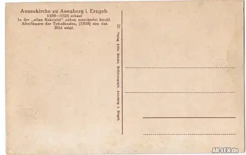 Annaberg-Buchholz Annenkirche Innenansicht