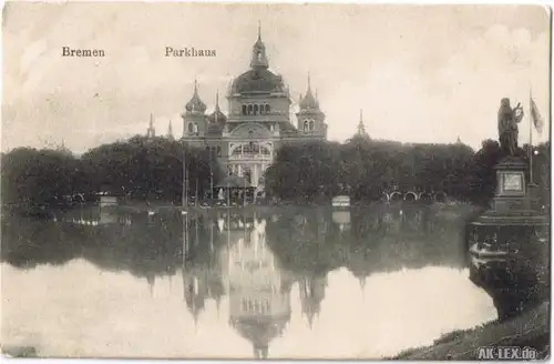 AK Bremen - Bürgerpark - Parkhaus gel 1908