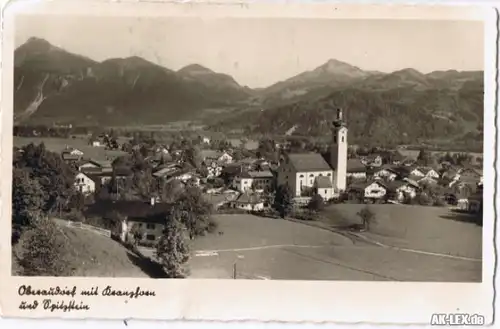 Oberaudorf Panorama - Ansicht - Foto AK
