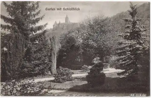 Wernigerode Garten mit Schloßblick