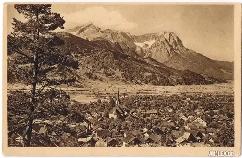 Ansichtskarte Garmisch-Partenkirchen Panorama - ca 1920 
