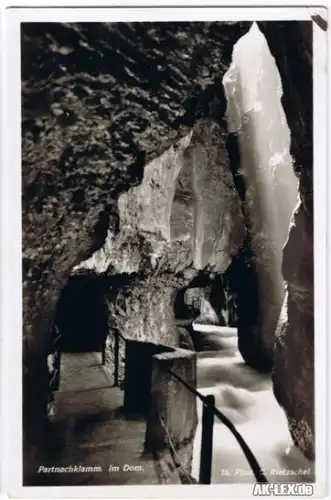 Garmisch-Partenkirchen Partnachklamm. Im Dom - Foto AK c