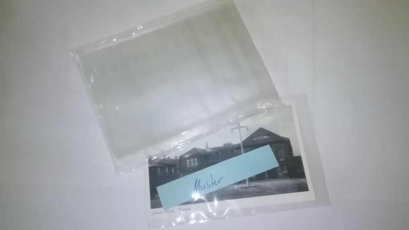 100 Stück für Panorama Postkarten dünn 110 x 220x0,04 mm Ansichtskartenhüllen 