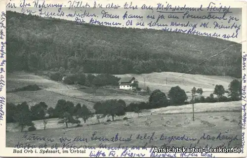 Ansichtskarte Bad Orb im Orbtal 1952