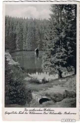 Hahnenklee-Bockswiese Spiegeltaler Teich gel.1941