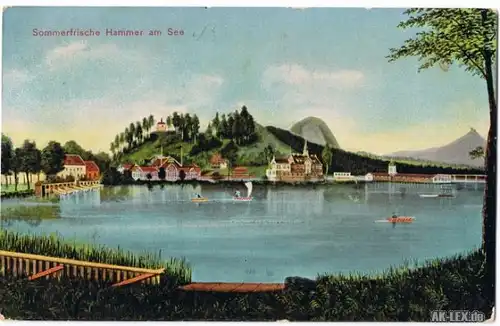 Hammer am See Panorama - Ansicht - ca 1915