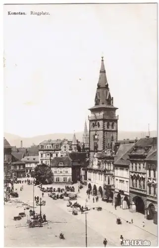 Komotau Ringplatz ca. 1918