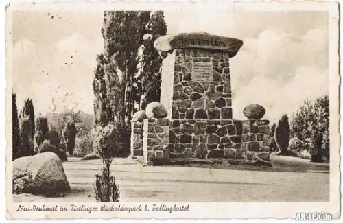Bad Fallingbostel Löns Denkmal im Tietlinger Wacholderpa