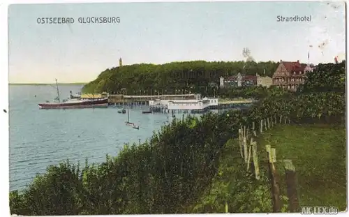 Glücksburg (Ostsee) Strandhotel ca. 1918