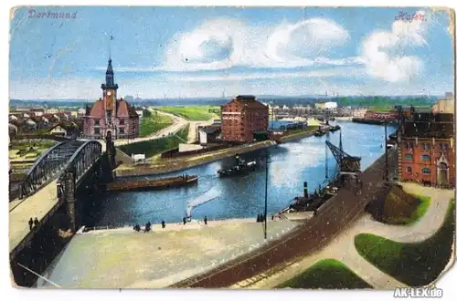 Dortmund Hafen gel. 1909