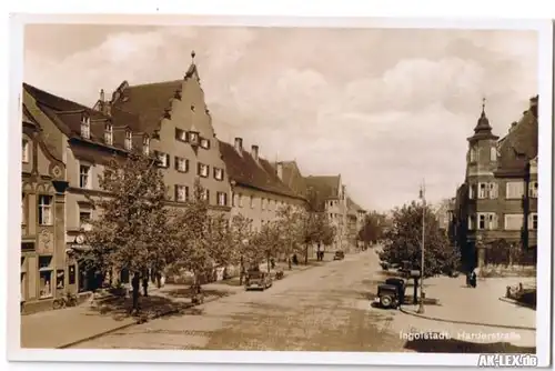Ingolstadt Harderstraße Foto-AK ca.1939