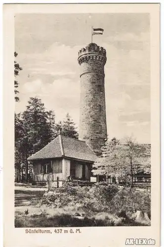 Hülsede Süntelturm, 437m ü. M. ca. 1920