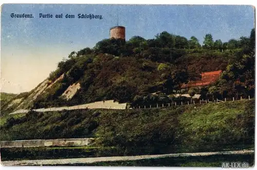 Graudenz Partie auf dem Schloßberg ca. 1915