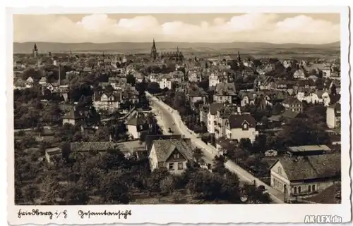 Friedberg (Hessen) Gesamtansicht - Foto AK gel. 1939