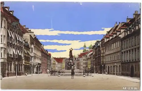 Augsburg Obere Maximilianstrasse ca. 1912