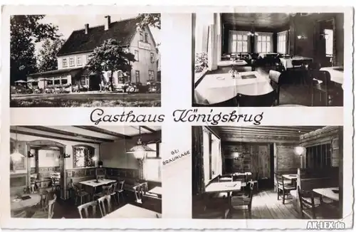 Braunlage 4 Bild Foto AK Gasthaus Königskrug ca. 1960