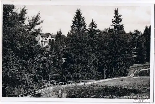 Oberhof (Thüringen) Partie im Kurpark ca. 1939