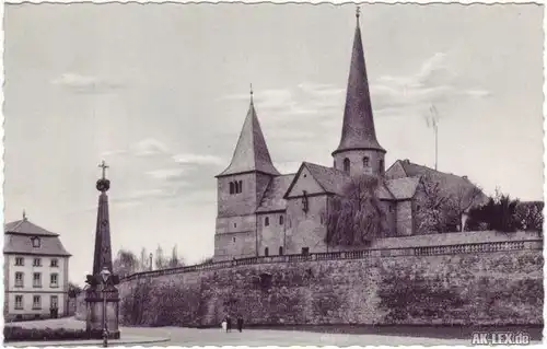 Fulda Michaeliskirche ca. 1955 - Foto AK