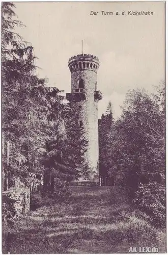 Ilmenau Aussichtsturm auf dem Kickelhahn ca. 1920
