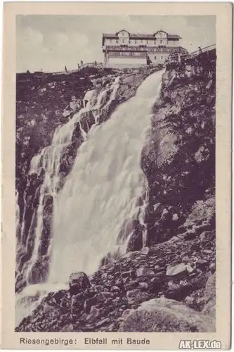 Spindlermühle Elbfall mit Baude ca. 1920