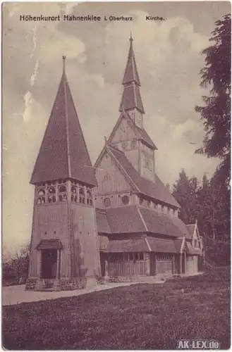 Hahnenklee-Bockswiese Kirche ca. 1925