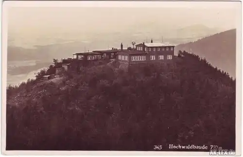 Oybin Hochwaldbaude - Foto AK ca. 1930