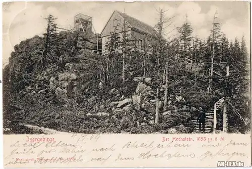 Hochstein (Isergebirge) Der Hochstein 1058m gel. 1909