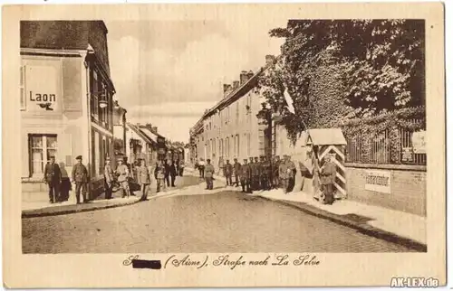 Sisonne (Aisne) Straße Nach La Selve ca.1916