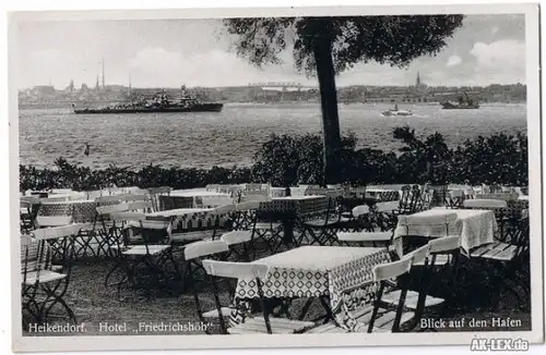 Heikendorf Hotel "Friedrichshöh" - Blick auf den Hafen c