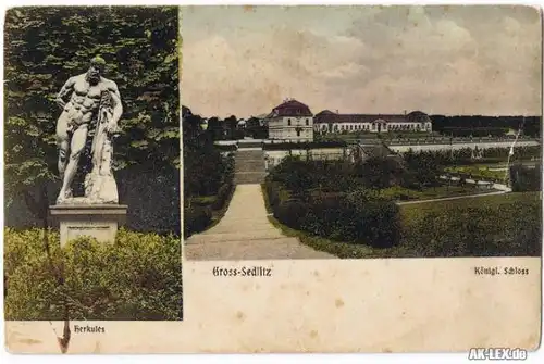 0 2 Bild Herkules Statue und Königliches Schloss ca. 191