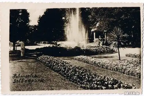 Hohensalza Solbadpark ca 1930 - Foto AK