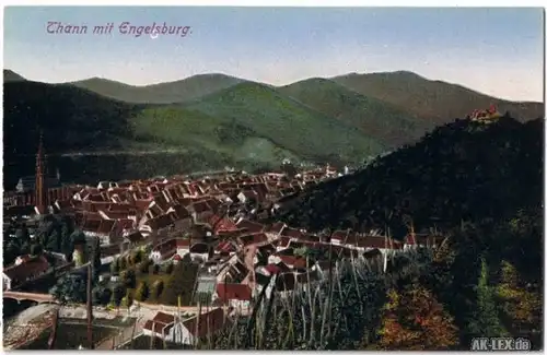 Thann Panorama - Ansicht ca. 1916