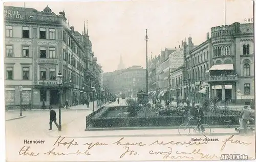 Hannover Bahnhofstraße gel. 1904