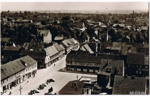 Pritzwalk Platz der Einheit - Foto AK ca 1960