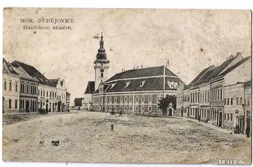 Mährisch Budwitz Marktplatz ca 1916