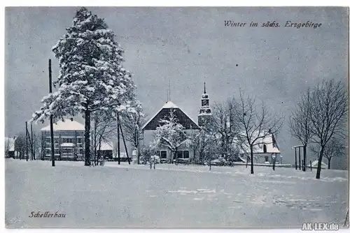 0 Panorama im Winter gel. 1930