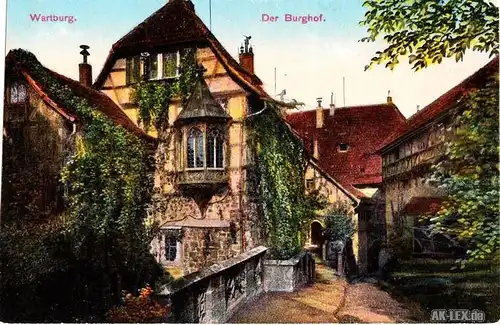 Eisenach Der Burghof. (Wartburg)